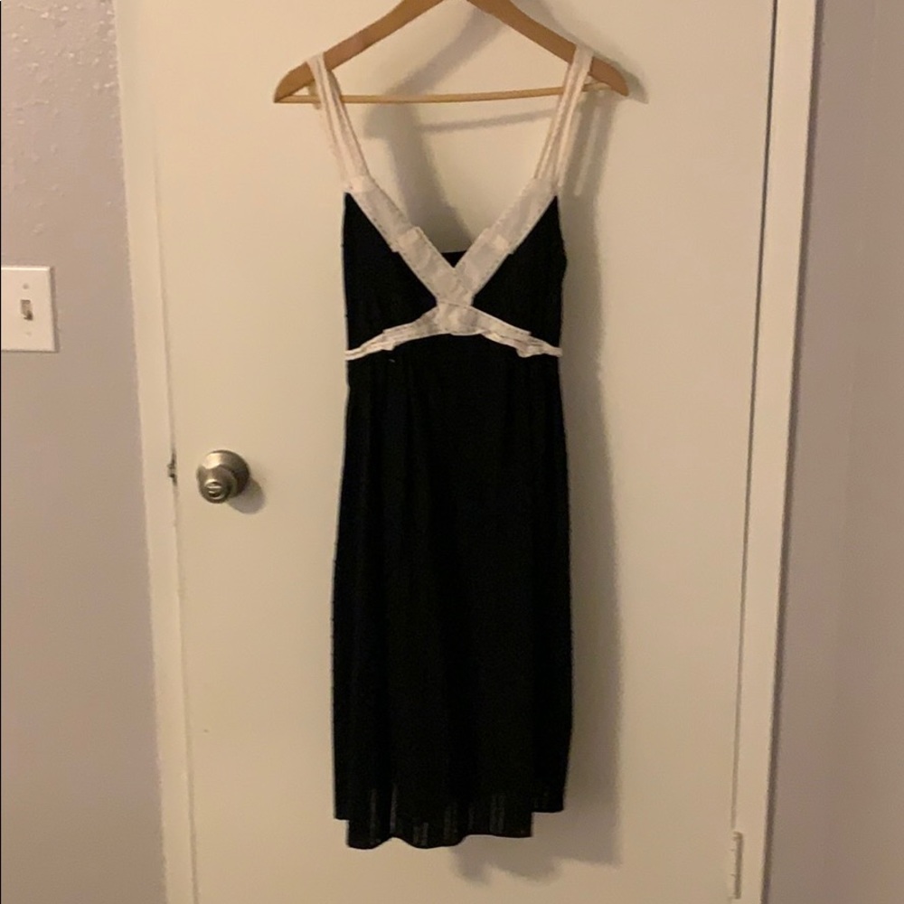 BCBG Black dress with stitch detailing